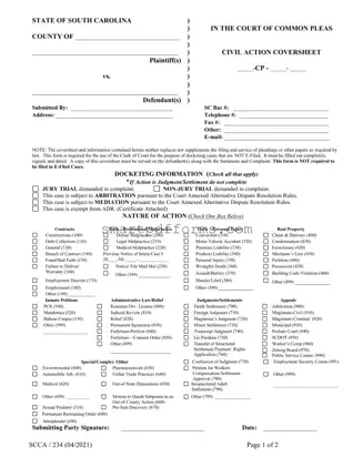 Blank Scca 234 PDF Template