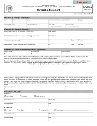 Blank Tc 569A PDF Template