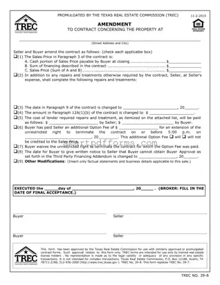 Blank Trec No 39 8 PDF Template