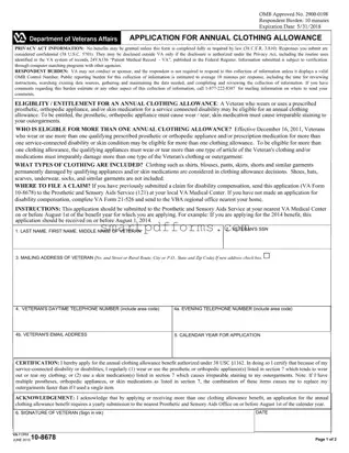 Blank Va 10 8678 PDF Template