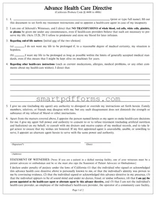 Blank Witness Dpa Card PDF Template