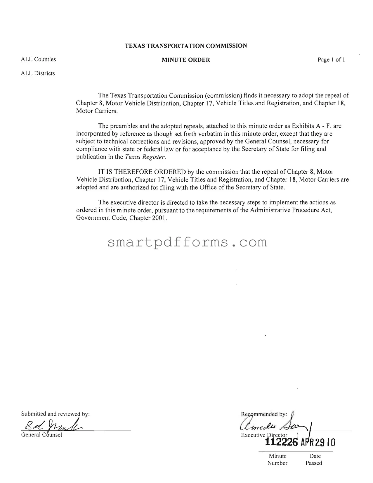 Blank Texas Temporary Tags PDF Template