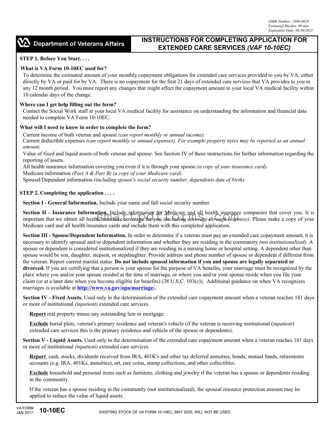 Blank Va 10 10Ec PDF Template