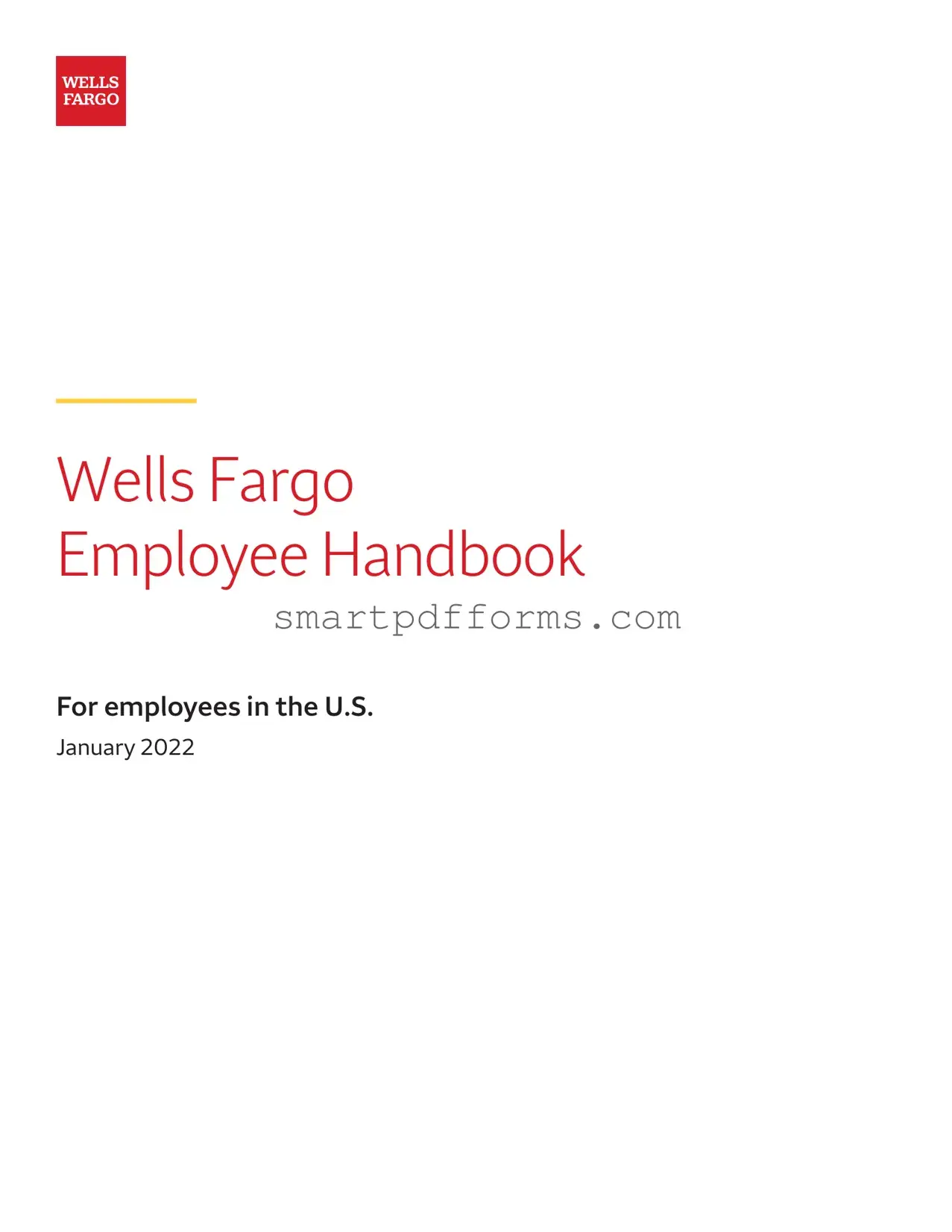 Blank Wells Fargo Letter Head PDF Template