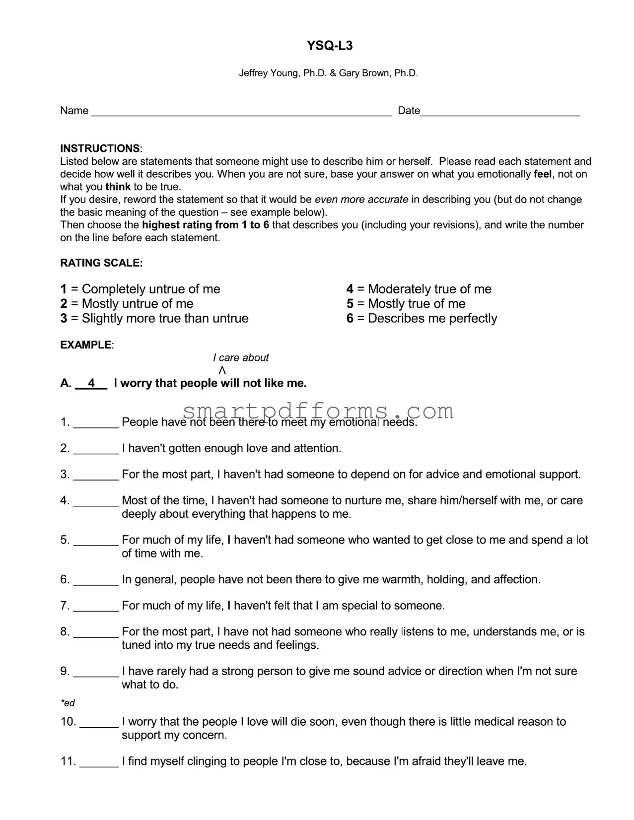 Blank Ysq L3 PDF Template